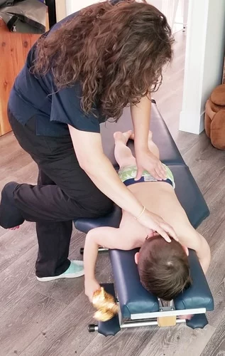 Child Adjustment at Nurture Family Chiropractic