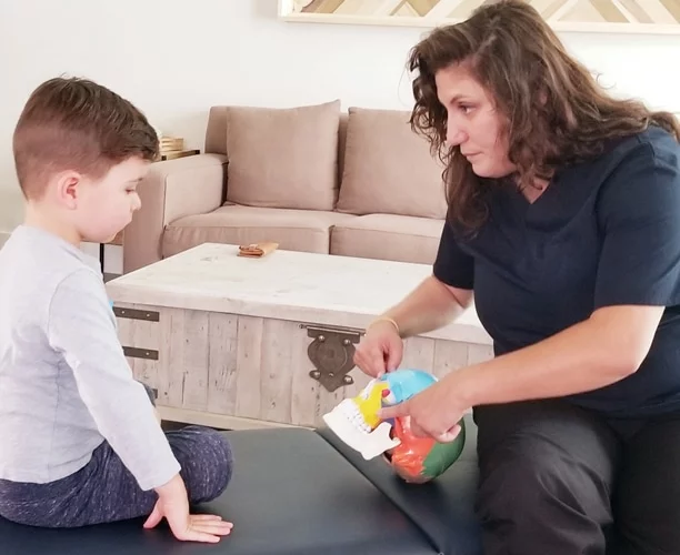 Child Adjustment at Nurture Family Chiropractic