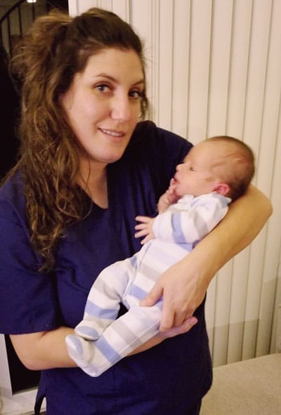 Chiropractor Los Angeles CA Heather Valinsky With Infant