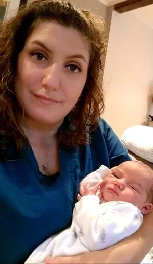 Chiropractor Los Angeles CA Heather Valinsky With Infant