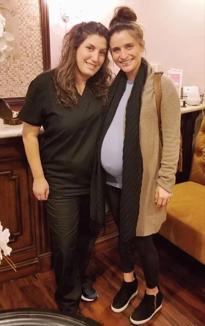 Chiropractor Los Angeles CA Heather Valinsky With Pregnant Patient