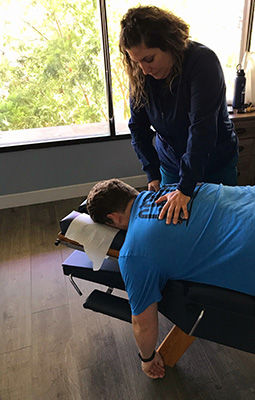 Chiropractic Simi Valley CA Adult Back Adjustment Patient Picture