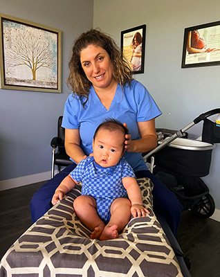 Chiropractic Simi Valley CA Baby Sitting Patient Picture